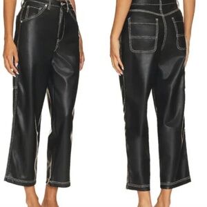 Blank NYC Vegan Leather Carpenter Pants Sz 27